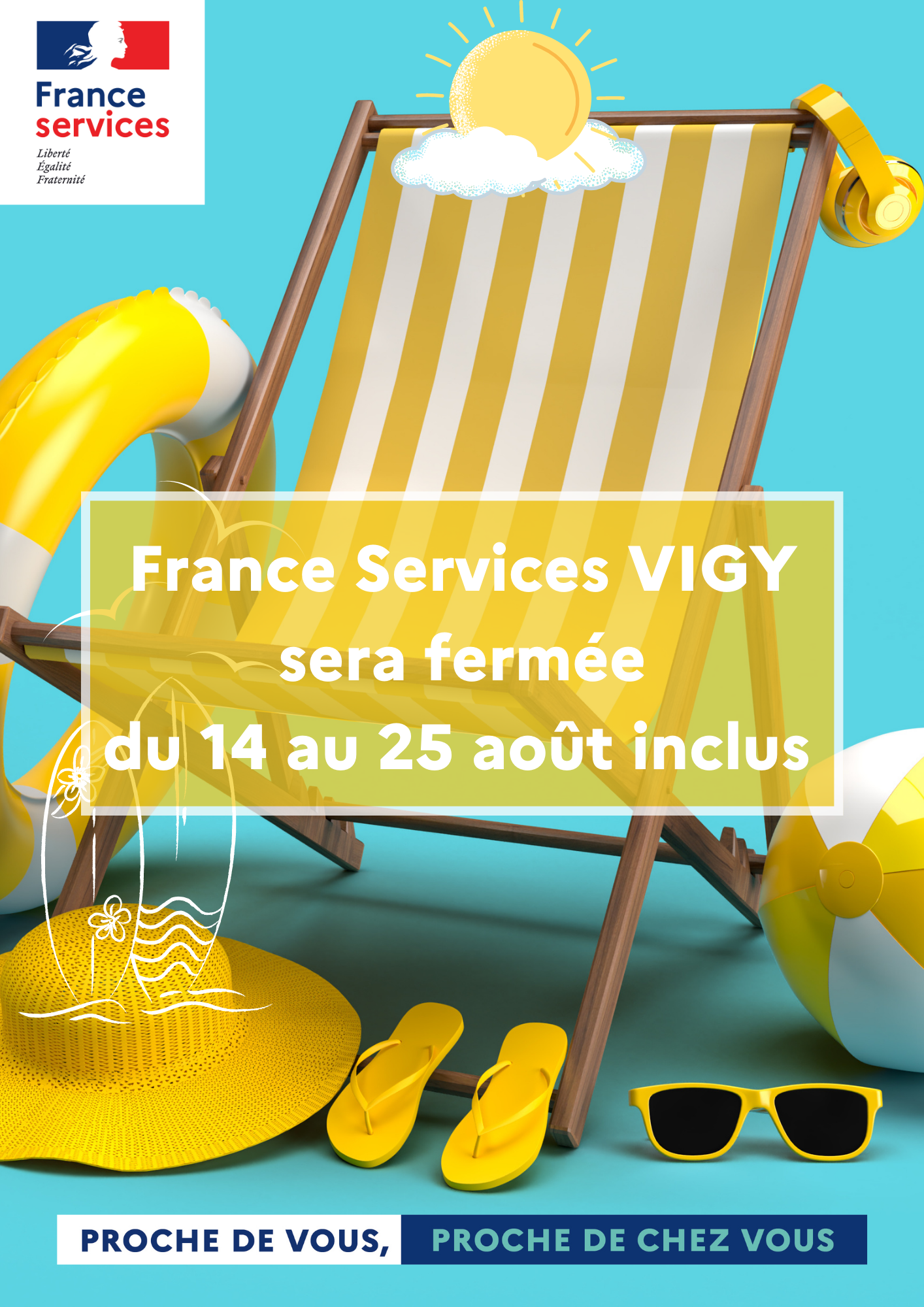 Fermeture estivale France Services