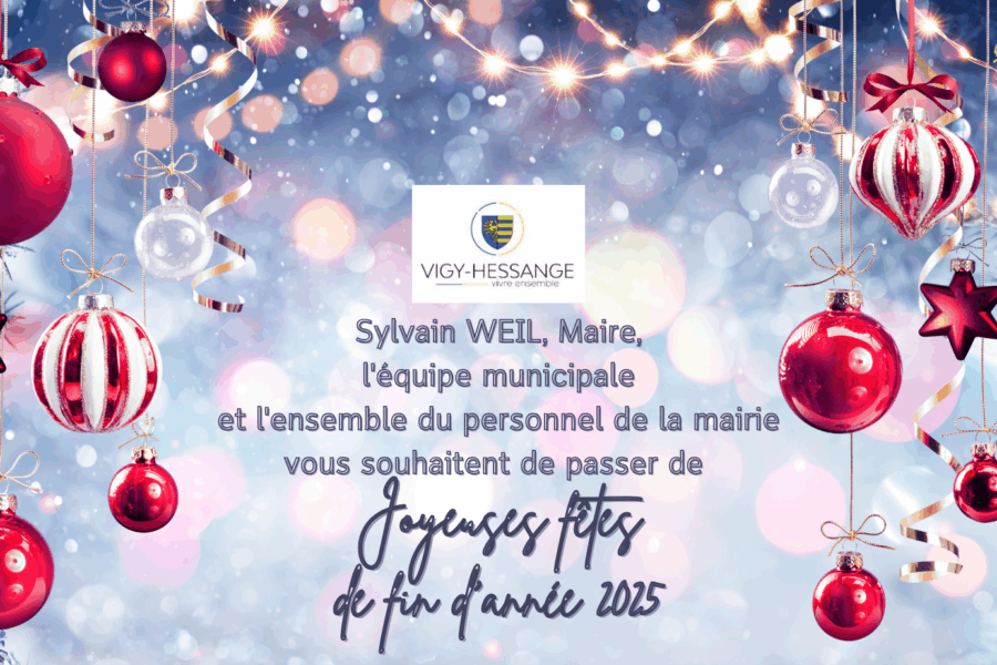 Joyeuses Fêtes de fin d&rsquo;année 2025